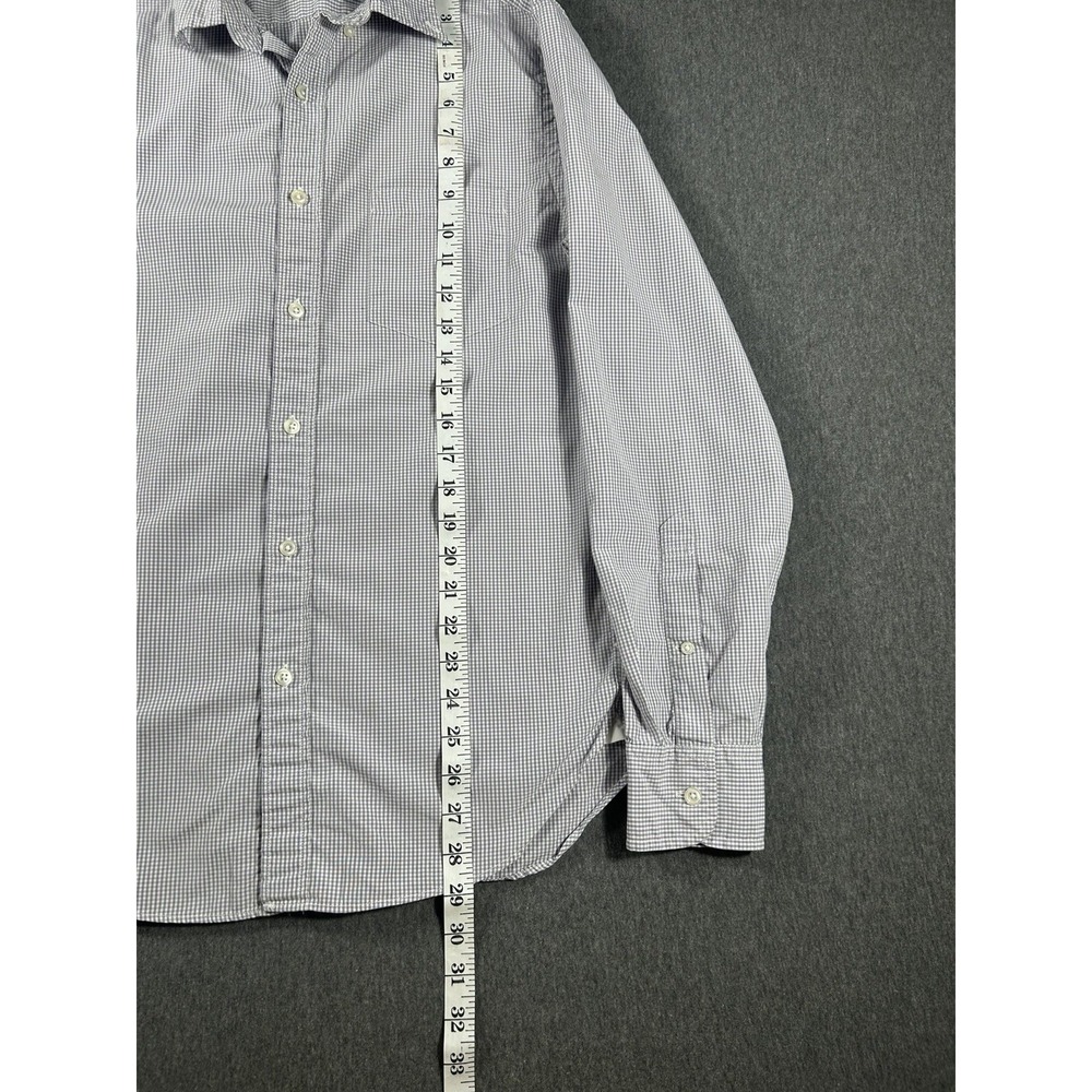 J.Crew Men's 2-Ply 100%Cotton Gingham Button-UpShirt Size‎ S - Picture 5 of 6